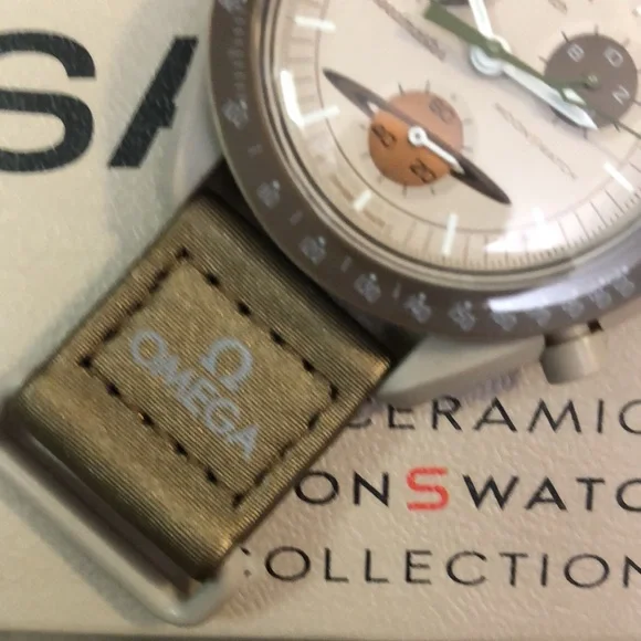swatch and omega co-branded planet moon swatch Saturn watch